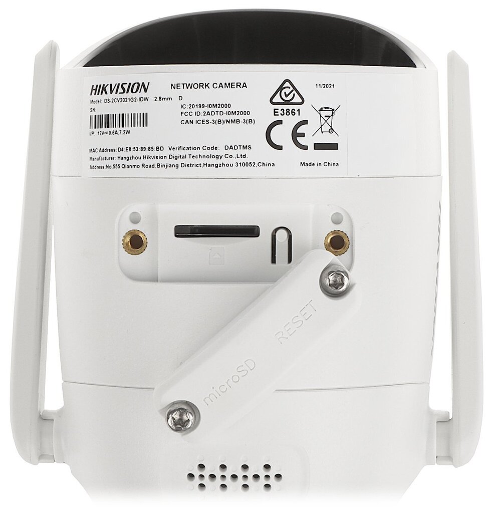 IP-KAAMERA DS-2CV2021G2-IDW(2.8MM)(D)/FUS Wi-Fi - 1080p Hikvision цена и информация | Valvekaamerad | kaup24.ee