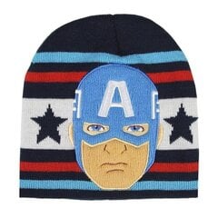 Детская шапка Captain America The Avengers, тёмно синяя (один размер) цена и информация | Шапки, перчатки, шарфы для мальчиков | kaup24.ee