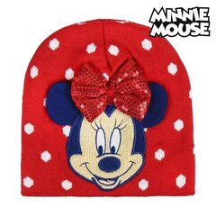 Müts Minnie Mouse 74350 Punane (Üks suurus) цена и информация | Шапки, перчатки, шарфы для девочек | kaup24.ee