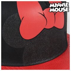 Laste nokamüts Minnie Mouse 73596 (57 cm) Must Punane (57 cm) hind ja info | Tüdrukute mütsid, sallid, kindad | kaup24.ee