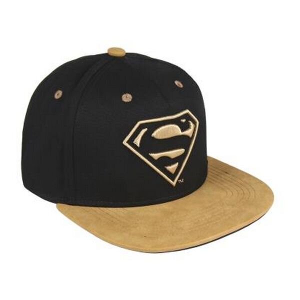 Laste nokamüts Black Superman 1001 (58 cm) Must (58 cm) hind ja info | Poiste mütsid, sallid, kindad | kaup24.ee