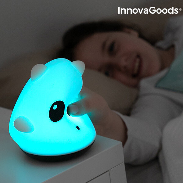 INNOVAGOODS LAETAV SILIKOONIST PUUTETUNDLIK LAMP PANDA цена и информация | Laualambid | kaup24.ee