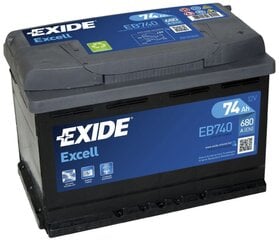 Aku Exide EB740 74Ah 680A цена и информация | Батареи | kaup24.ee