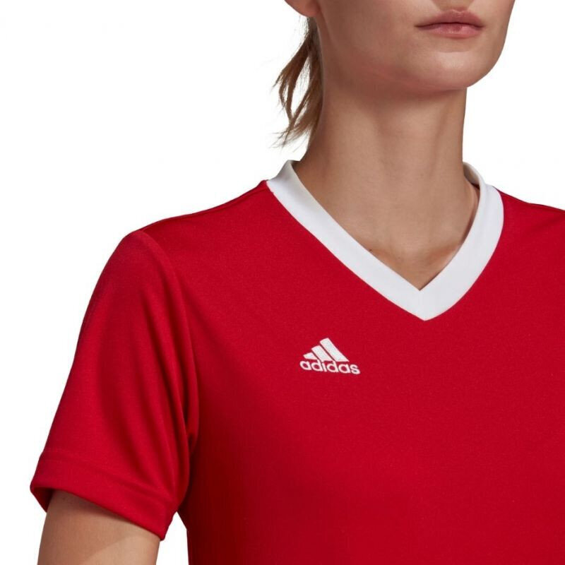 Naiste spordi t-särk Adidas Entrada 22 Jsy, punane цена и информация | Naiste spordiriided | kaup24.ee