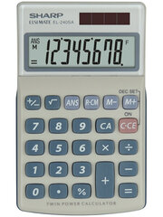 Калькулятор Sharp EL-240SA цена и информация | Смягчает воду и защищает Вашу посудомоечную машину от извести. | kaup24.ee
