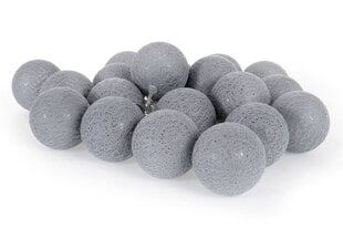 LED valgustid Cotton Balls, 20 LED, hall hind ja info | Peokaunistused | kaup24.ee