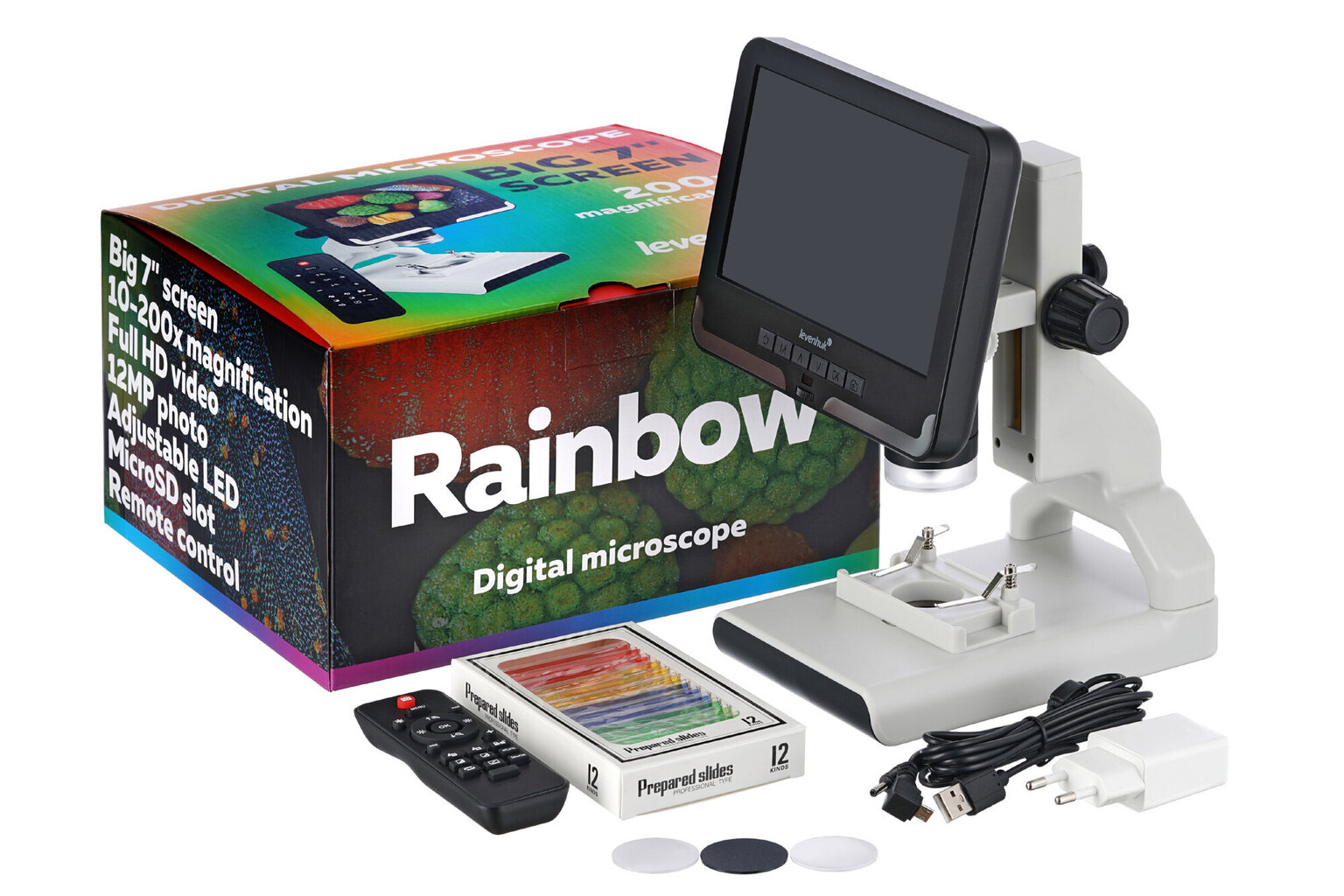 Levenhuk Rainbow DM700 LCD цена и информация | Mikroskoobid ja teleskoobid | kaup24.ee