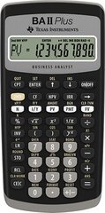 Калькулятор Texas Instruments BA II Plus цена и информация | Смягчает воду и защищает Вашу посудомоечную машину от извести. | kaup24.ee