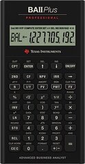 Калькулятор Texas Instruments BA II Plus Professional цена и информация | Смягчает воду и защищает Вашу посудомоечную машину от извести. | kaup24.ee