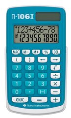 Калькулятор Texas Instruments TI-106 II цена и информация | Смягчает воду и защищает Вашу посудомоечную машину от извести. | kaup24.ee