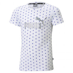 Детская спортивная футболка Puma ESS Dotted Tee Jr 58704202, белая цена и информация | Рубашки для мальчиков | kaup24.ee