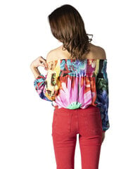 Женская блузка Desigual BFNG342787, розовая цена и информация | Женские блузки, рубашки | kaup24.ee