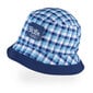 Poiste õhuke ruuduline müts-panama TuTu, sinine hind ja info | Poiste mütsid, sallid, kindad | kaup24.ee