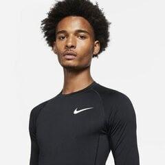 Nike meeste treeningsärk NP DF TIGHT TOP LS, must hind ja info | Meeste spordiriided | kaup24.ee