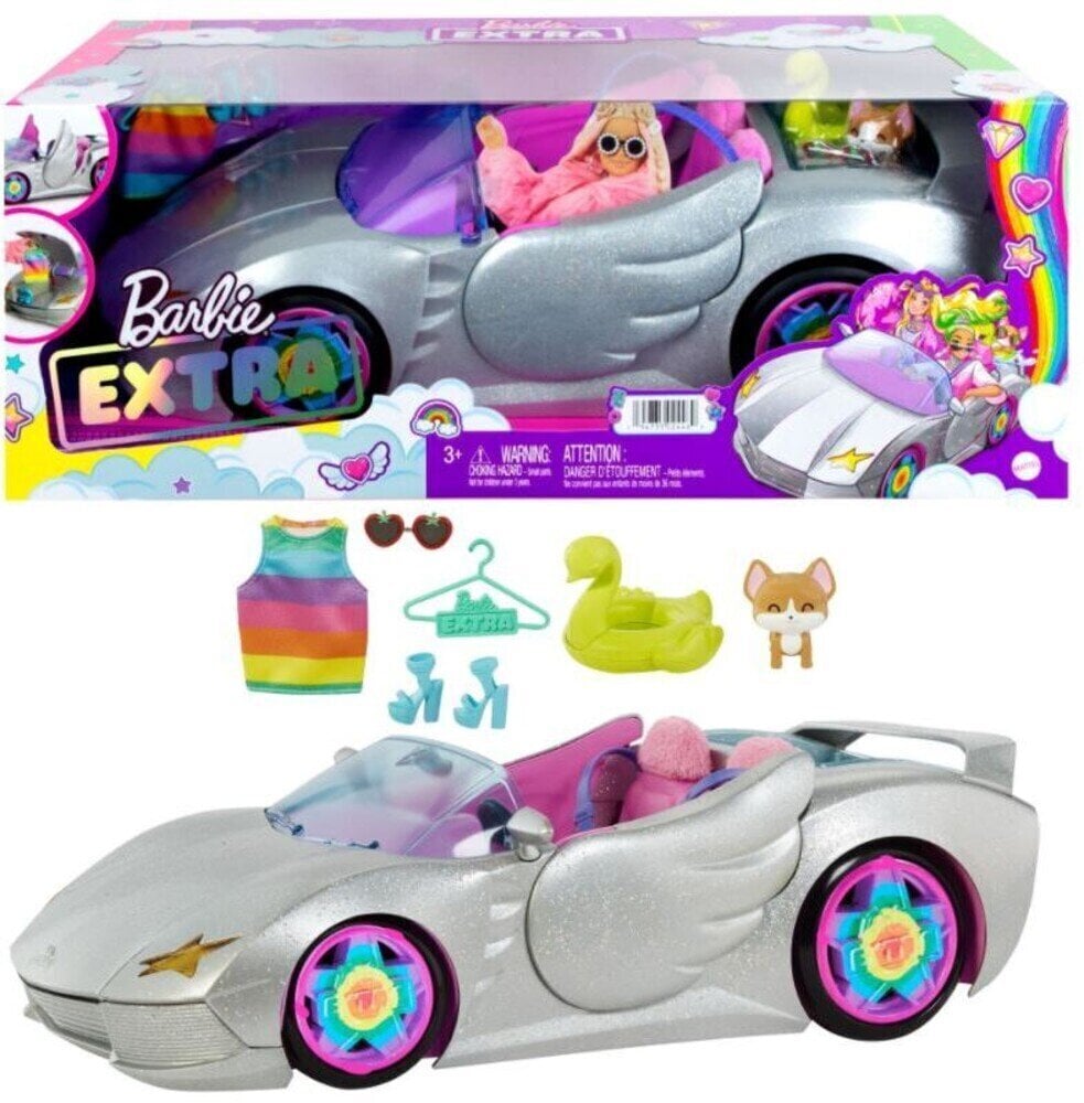 Barbie auto koos tarvikutega, HDJ47 hind ja info | Tüdrukute mänguasjad | kaup24.ee