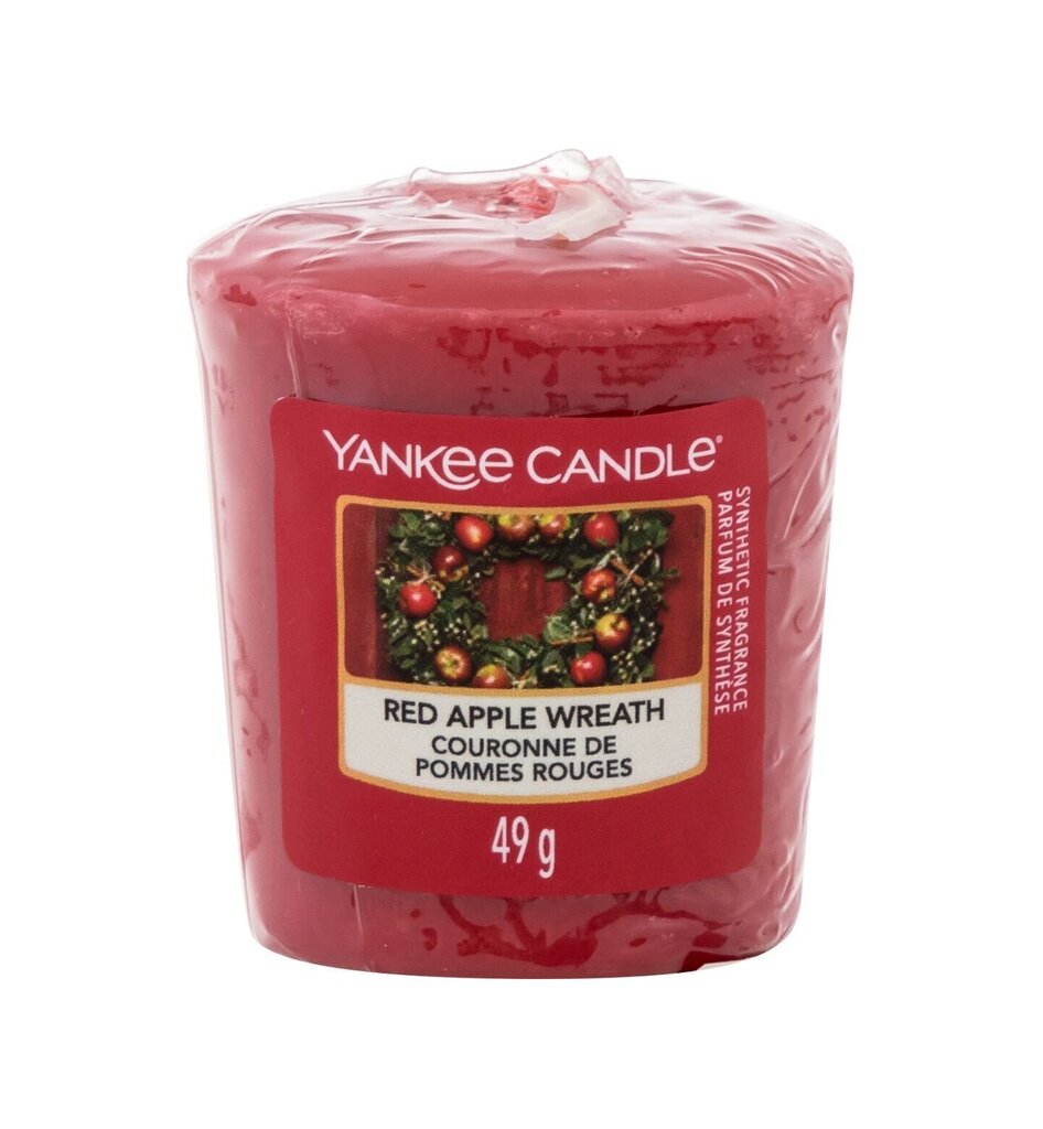 Lõhnaküünal Yankee Candle Red Apple Wreath 49 g цена и информация | Küünlad, küünlajalad | kaup24.ee