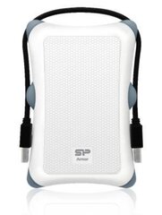 SILICON POWER 2TB, PORTABLE HARD DRIVE ARMOR A30, WHITE цена и информация | Жёсткие диски (SSD, HDD) | kaup24.ee