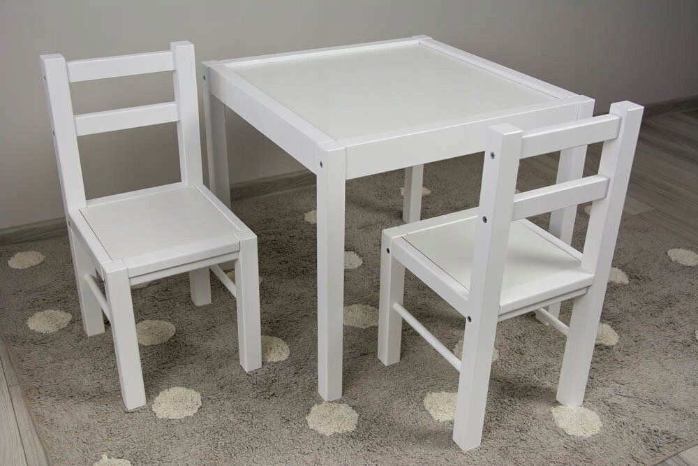 Lastelaud koos toolidega Drewex, valge цена и информация | Laste lauad ja toolid | kaup24.ee