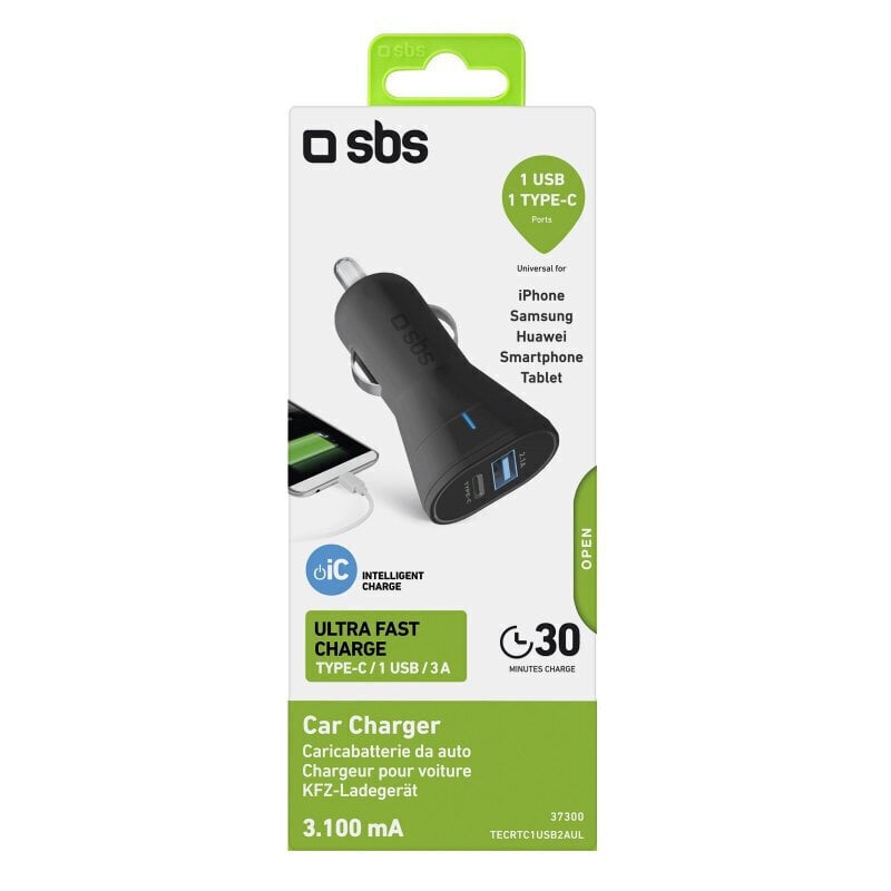 SBS TECRTC1USB2AUL hind ja info | Mobiiltelefonide laadijad | kaup24.ee