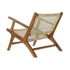 Кресло DKD Home Decor, 69x78x68 см, коричневое цена и информация | Садовые стулья, кресла, пуфы | kaup24.ee