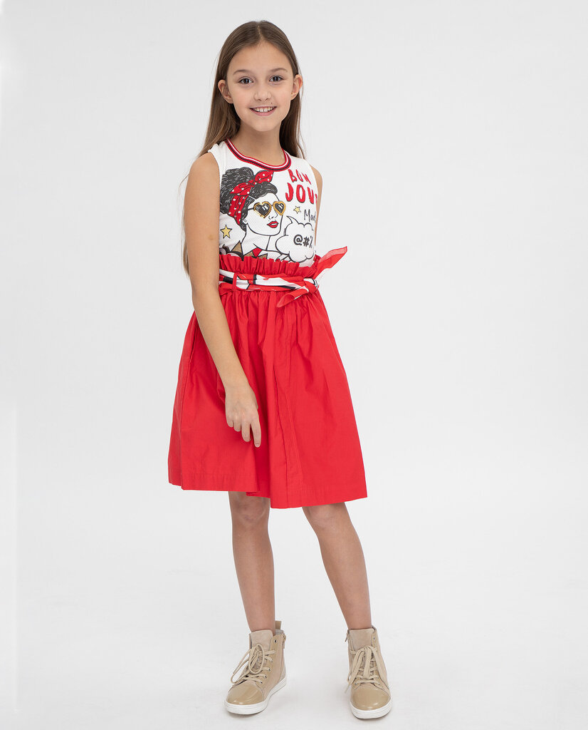 Tüdrukute kleidi ja salli komplekt Gulliver, punane, 140*72*63 cm цена и информация | Tüdrukute kleidid | kaup24.ee