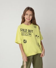 Tüdrukute T-särk trükiga Gulliver, heleroheline, 134*68*60 cm hind ja info | Tüdrukute särgid | kaup24.ee