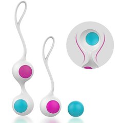 Вагинальные шарики, для женщин, комплект 4 штуки белые/фиолетовые/голубые цена и информация | Тренажер Satisfyer Yoni Power 1, красный цвет | kaup24.ee
