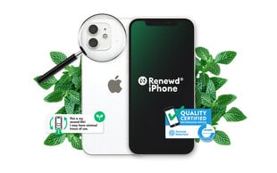 Renewd® iPhone 12 64GB White hind ja info | Mobiiltelefonid | kaup24.ee