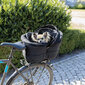 Lemmikloomakandja - korv jalgrattale Trixie, kitsastele pakiraamidele, 29x42x48cm, must hind ja info | Transportkorvid, puurid | kaup24.ee