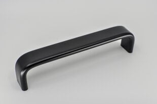Ручка, металл алюминий, черный матовый "Matthew" 96 мм цена и информация | Ручки для мебели | kaup24.ee