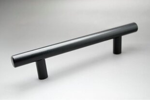 Ручка металлическая "Semplice", черная 96мм цена и информация | Ручки для мебели | kaup24.ee