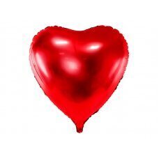 Воздушный шар из фольги Сердце, 72x73см, красный цена и информация | Шары | kaup24.ee