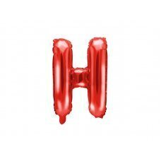 Воздушный шар из фольги с буквой H, 35см, красный цена и информация | Шары | kaup24.ee