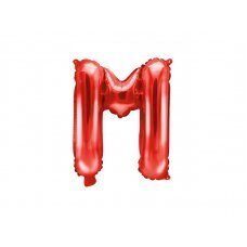 Fooliumist õhupall M-täht 35 cm, punane hind ja info | Õhupallid | kaup24.ee