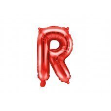 Fooliumist õhupall Letter "R" 35 cm, punane hind ja info | Õhupallid | kaup24.ee