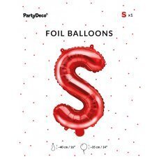 Fooliumist õhupall S-täht 35 cm, punane hind ja info | Õhupallid | kaup24.ee