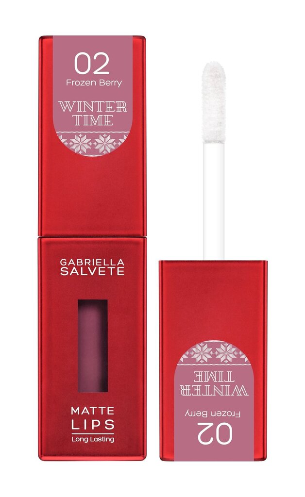 Huulepulk Gabriella Salvete Winter Time Matte Lips 02 Frozen Berry, 4,5 ml   hind ja info | Huulepulgad, -läiked, -palsamid, vaseliin | kaup24.ee