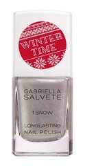 Küünelakk Gabriella Salvete Winter Time Longlasting 1 Snow, 11 ml hind ja info | Küünelakid, küünetugevdajad | kaup24.ee