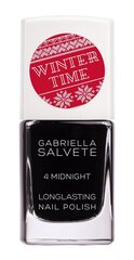 Лак для ногтей Gabriella Salvete Winter Time Longlasting 4 Midnight, 11 мл цена и информация | Лаки для ногтей, укрепители для ногтей | kaup24.ee