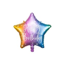 Fooliumist õhupall "Happy Birthday" 40cm hind ja info | Peokaunistused | kaup24.ee
