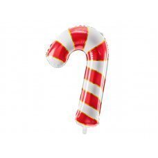 Fooliumist õhupall Candy cane, 50x82cm, punane hind ja info | Õhupallid | kaup24.ee