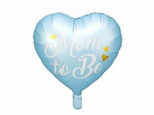 Fooliumist õhupall Heart "Mom to Be" 35 cm sinine hind ja info | Õhupallid | kaup24.ee