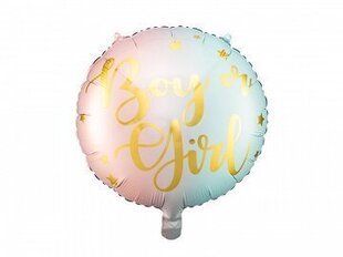 Fooliumist õhupall "Boy or Girl" 35 cm hind ja info | Õhupallid | kaup24.ee
