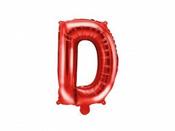 Fooliumist õhupall D-täht 35 cm, punane hind ja info | Õhupallid | kaup24.ee