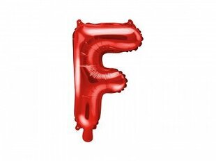 Fooliumist õhupall Täht "F" 35 cm, punane цена и информация | Шарики | kaup24.ee