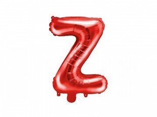 Fooliumist õhupall Täht "Z" 35 cm, punane hind ja info | Õhupallid | kaup24.ee