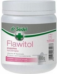 Toidulisand noortele kutsikatele Dr Seidel FLAWITOL, 400 g hind ja info | Toidulisandid ja parasiitide vastased tooted | kaup24.ee