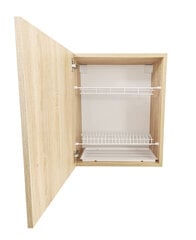 Seinale kinnitatav köögikapp nõuderiiuliga PA5-SN SID цена и информация | Кухонные шкафчики | kaup24.ee