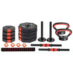 Reguleeritava raskusega komplekt Eb Fit 4 in 1, 15 kg цена и информация | Гантели, гири, штанги | kaup24.ee