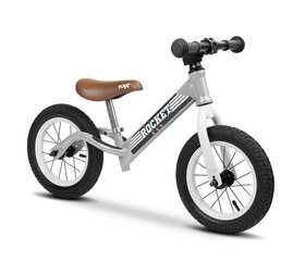 Балансировочный велосипед Toyz Rocket, серый цена и информация | Детский трехколесный велосипед - коляска с удобной ручкой управления для родителей Riff F95941 2в1, фиолетовый | kaup24.ee